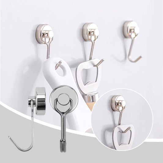 🔧50% RABATT NU! 🔧Starka 360° svängande magnetiska hängkrokar utan borrning