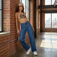 🔥 50% RABATT på utvalda produkter🎉 Högmidjade vida jeans med cargo-fickor