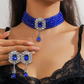 🌹 50% RABATT NU!! 🌹Lyxigt set med kristallhalsband och örhängen