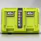 🔥50% RABATT NU!🔥 🔋Laddare med två portar för 40 V litiumbatterier till elverktyg⚡