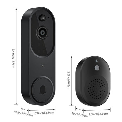 🔥50% RABATT NU!🔥 Smart Hem Trådlös HD Videodörrklocka och Klocka