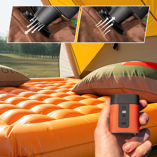 🔥50% RABATT NU!🔥 Mini Elektrisk Luftpump för Utomhusbruk med Lampa