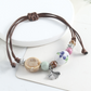 🌿 BEGRÄNSAD TID: 50 % RABATT! ✨ Justerbart armband med keramiska pärlor – etniskt, boho, glidande knut 🔮