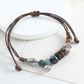 🌿 BEGRÄNSAD TID: 50 % RABATT! ✨ Justerbart armband med keramiska pärlor – etniskt, boho, glidande knut 🔮