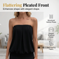 👚 50 % RABATT NU! 👗 Enfärgad, ärmlös tubtop med elastisk midja för damer – stretchig, rynkad design och utan axelband – perfekt för lager-på-lager-looken, sommarfester eller en look som passar både på stranden och på baren ☀️