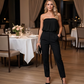 👚 50 % RABATT NU! 👗 Enfärgad, ärmlös tubtop med elastisk midja för damer – stretchig, rynkad design och utan axelband – perfekt för lager-på-lager-looken, sommarfester eller en look som passar både på stranden och på baren ☀️
