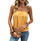 👚 50 % RABATT NU! 👗 Enfärgad, ärmlös tubtop med elastisk midja för damer – stretchig, rynkad design och utan axelband – perfekt för lager-på-lager-looken, sommarfester eller en look som passar både på stranden och på baren ☀️