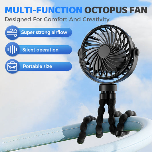 🔥50% RABATT NU!🔥 Mini-handhållen multifunktionsfläkt av typen Octopus