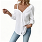 👚50% RABATT NU! ✨ Avslappnad baraxlad skjorta för dam med knäppning – sval, ledig & snygg för sommaren ☀️