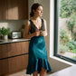 👗50% RABATT NU!🎀Elegant nattlinne med V-ringning