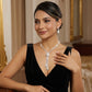 ✨50% RABATT NU! ✨Halsband och örhängen i zirkon med blommotiv för damer