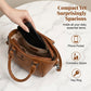 👜 50% RABATT NU! ✨ Elegant Retro Boston Handväska – Pebbled Textur, Metallic Hårdvara & Justerbar Axelrem – Kompakt Men Förvånansvärt Rymlig, Multi-Väg Styling 🎀