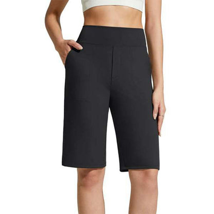 🩳 LIMITED-TIME 50% OFF! ✨ Women's Stretch Walking Shorts – 4-Way Stretch, High-Rise, Knee-Length 🚶‍♀️