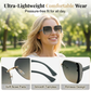 ⏳ Begränsad tid – 50 % rabatt! ⏰ Stora solglasögon utan båge – fyrkantig design, tidlös stil & perfekta till alla outfits 🕶️