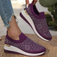🌸 50% RABATT NU!🌈Rhinestone Slip-on Casual Mesh Sneakers För Kvinnor