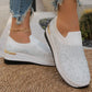 🌸 50% RABATT NU!🌈Rhinestone Slip-on Casual Mesh Sneakers För Kvinnor