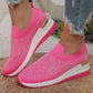 🌸 50% RABATT NU!🌈Rhinestone Slip-on Casual Mesh Sneakers För Kvinnor