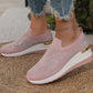 🌸 50% RABATT NU!🌈Rhinestone Slip-on Casual Mesh Sneakers För Kvinnor