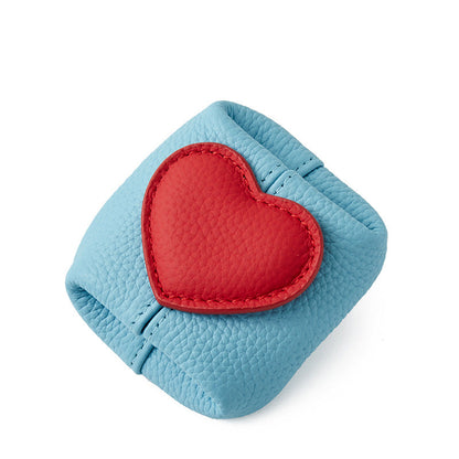 👜50% RABATT NU! ✨Premium PU-läder miniplånbok med en antydan av hjärta