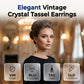 Eleganta Vintage Strass Hängörhängen