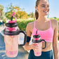 ✨50% RABATT NU! ✨Stilfull sportvattenflaska med sugrör 💧 Stor kapacitet, läckagesäker & enkel att dricka ur under rörelse 🏃‍♀️✨
