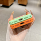 Vibrant Kontrastfärg Dopamin Akryl Telefonfodral