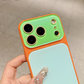 Vibrant Kontrastfärg Dopamin Akryl Telefonfodral