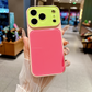 Vibrant Kontrastfärg Dopamin Akryl Telefonfodral