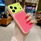 Vibrant Kontrastfärg Dopamin Akryl Telefonfodral