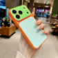 Vibrant Kontrastfärg Dopamin Akryl Telefonfodral