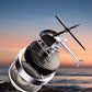 🚁⚡ BLIXTREA! Metall Solar Helikopter Luftfräschare – Soldriven Rotation, Snygg Bildekor & Frisk Doftspridare 🌿