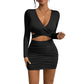 👗50% RABATT NU!🎀Elegant Högmidjad Bodycon-klänning