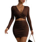 👗50% RABATT NU!🎀Elegant Högmidjad Bodycon-klänning