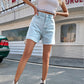 🌸 50 % RABATT NU! 🌸🌿 Dam casual shorts med hög midja – mjukt tyg, avslappnad passform & perfekta för vardag, strand & resa, enkla att matcha 🕶️