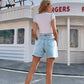 🌸 50 % RABATT NU! 🌸🌿 Dam casual shorts med hög midja – mjukt tyg, avslappnad passform & perfekta för vardag, strand & resa, enkla att matcha 🕶️