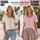 ✨50% RABATT NU! ✨Dam Casual Bohemisk Urklippt Topp