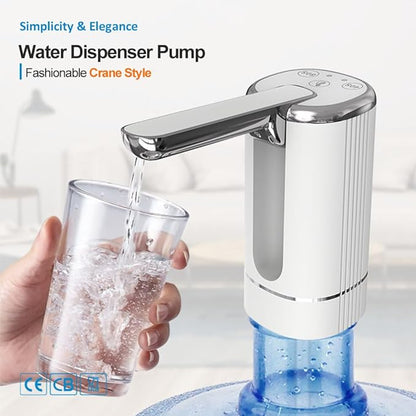 🚰 50% RABATT NU! 💧 Automatisk Dispenserpump – Uppladdningsbar, Tyst & Passar Standardflaskor 🏠