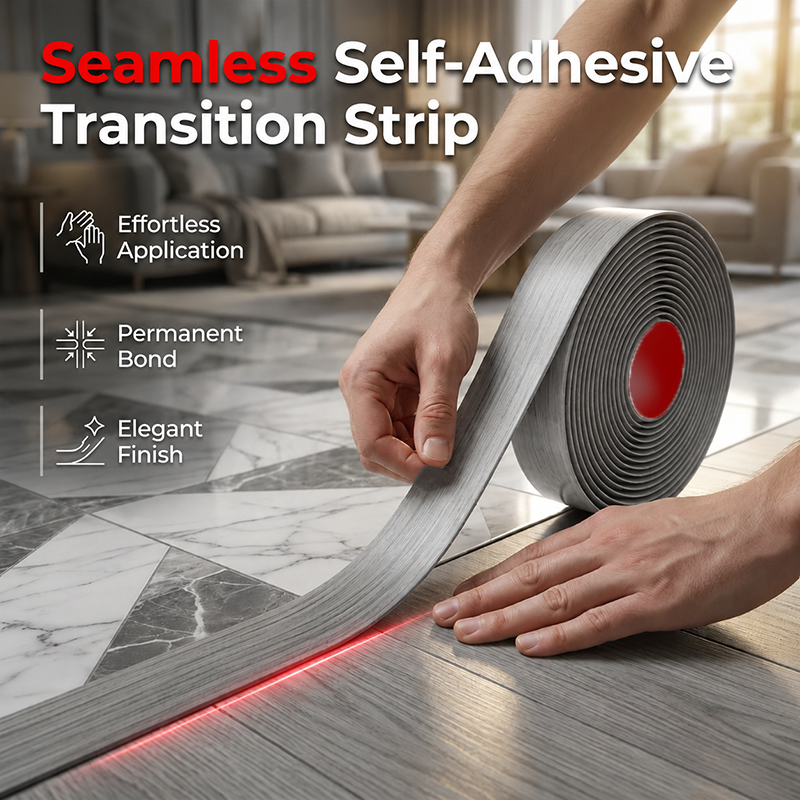 Självhäftande Flexibel Golvtransitionslist | PVC | 4 cm & 5 cm | 15 ...