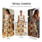 👗 40% RABATT NU! 🌸 Dam Boho Blommig Maxikjol – Mjuk & Flödande – Perfekt för Sommar, Strand & Romantiska Kvällar ☀️