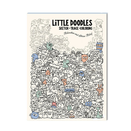 ✨50% RABATT NU! ✨Kreativ Doodle Konst Målarbok