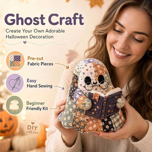 ✨50% RABATT NU! ✨Lilla Spökets Mysiga Halloween DIY Lapparbetskit