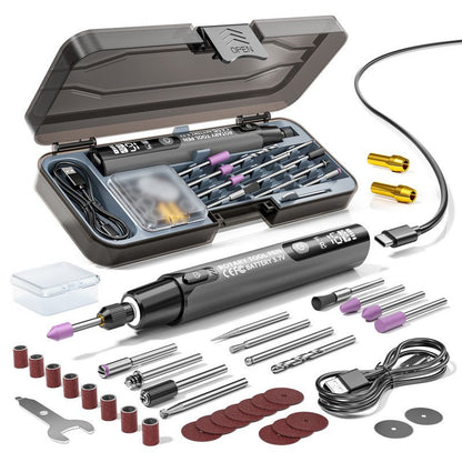 🔥50% RABATT NU!🔥 🛠️ Bärbart polerings- & slipset – elektriskt, kompakt & perfekt för trä, metall & plast, enkelt att byta tillbehör, perfekt för hemmafixaren ⚡