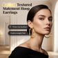 ✨50% RABATT NU! ✨ Minimalistiska Texturerade Ringar för Kvinnor – Diamantskuren & snäppstängning – Vardaglig glans, perfekt för casual eller festliga looks ✨