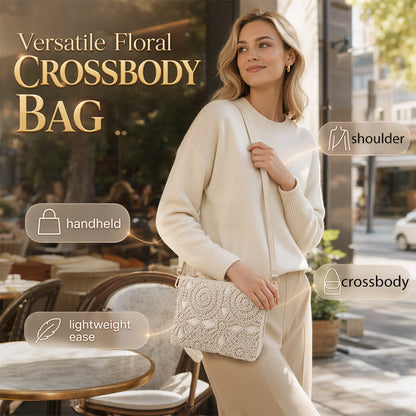 👜50% RABATT NU! ✨Mångsidigt Blommigt Crossbody-väska