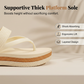 👡 40% RABATT NU! 🌸 Dam Flätade Rem Plattform Flip-Flops – Kuddat fotsulor & hållbara remmar – Lättviktiga, perfekta för strand, pool eller avslappnade sommardagar – bekväma och snygga ☀️