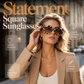 ✨50% RABATT NU! ✨Statement Fyrkantiga Solglasögon