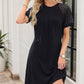 👗40% RABATT NU!🎀Damelegant Klänning med Spetsärmar
