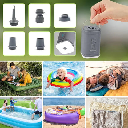 📢📢50% RABATT  NU!! ⏰Uppladdningsbar luftpump för camping