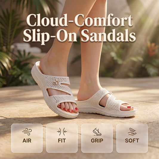 📢📢 50% RABATT!! ⏰ Dam Mjuk Sula Slip-On Sandaler