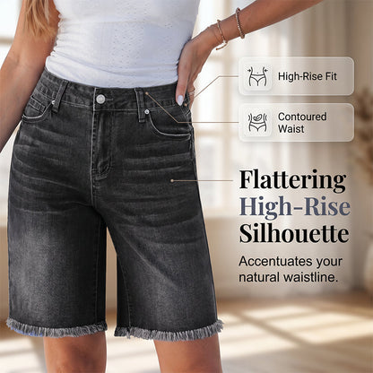 ✨50% RABATT NU! ✨Dam casual fransade denimshorts